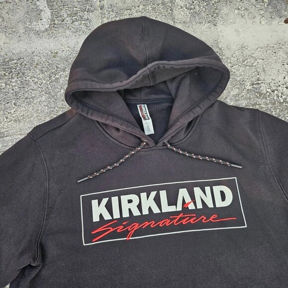 Kirkland Signature Unisex Hoodie Jacket Coat Black Long Sleeve Size L - Picture 7 of 12